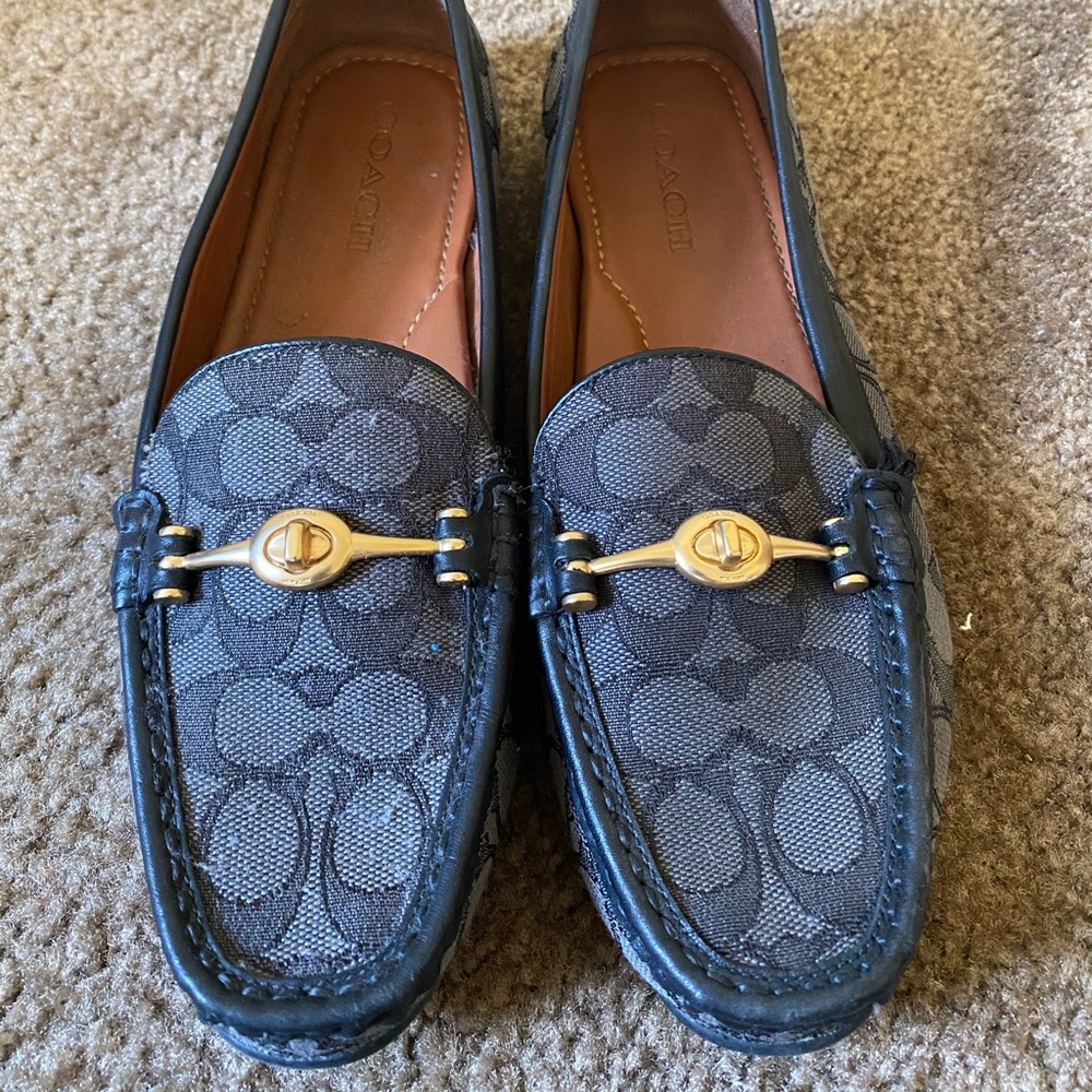 Women’s Coach Signature Jacquard Slip on Loafers